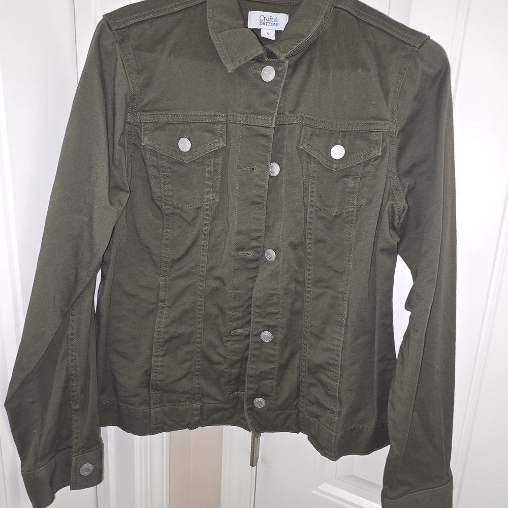 Croft & Barrow Dark Green Jean Jacket